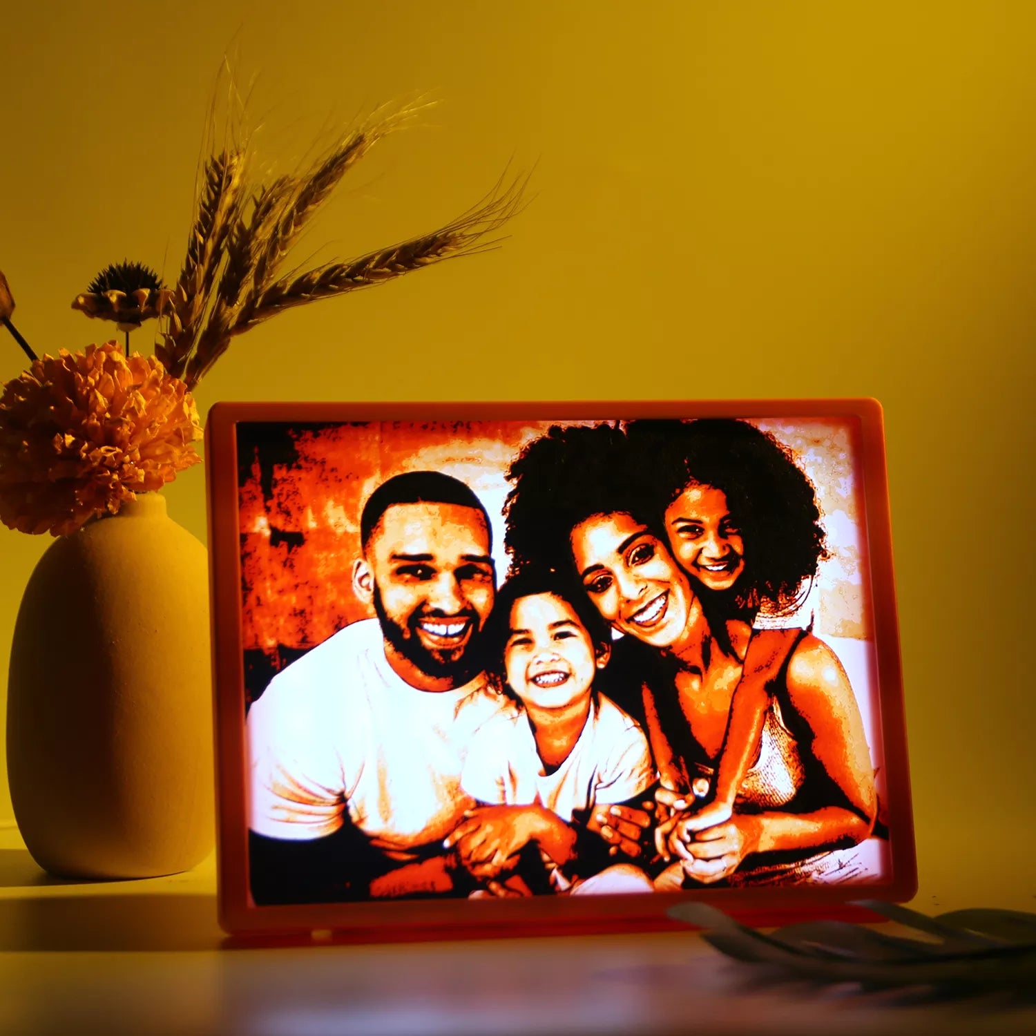 Custom Glowing Family Picture Frame