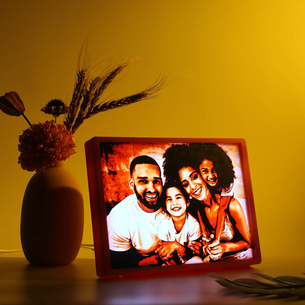 Custom Glowing Family Picture Frame