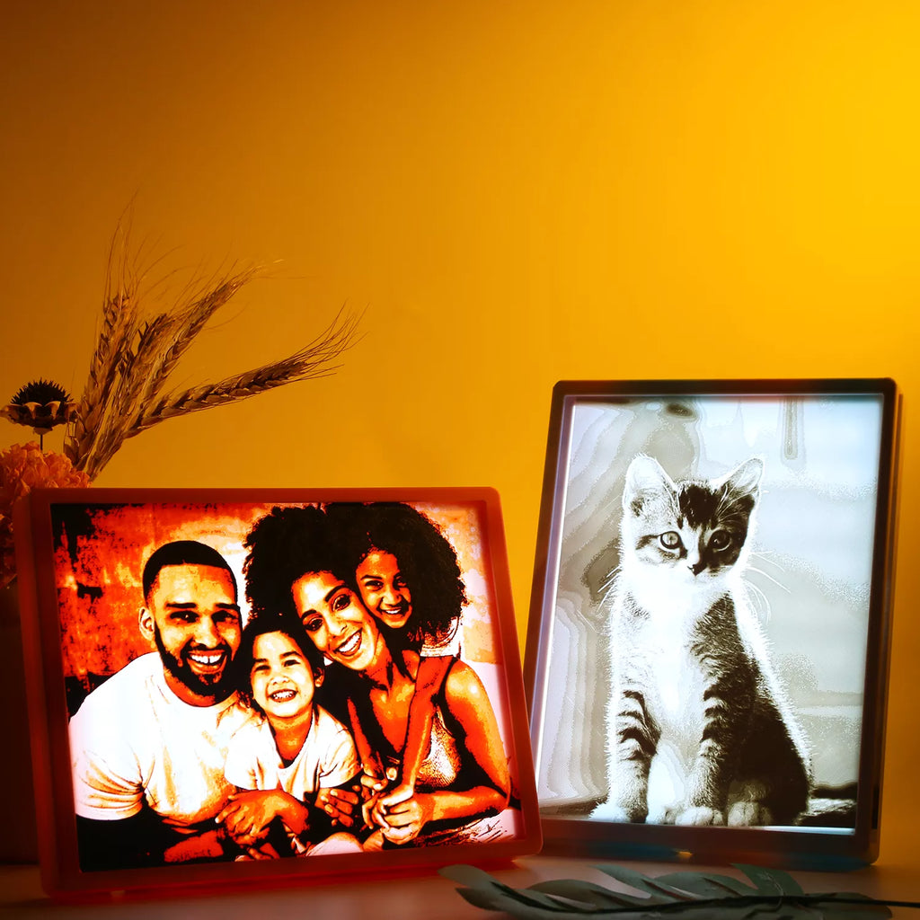 Custom Glowing Family Picture Frame