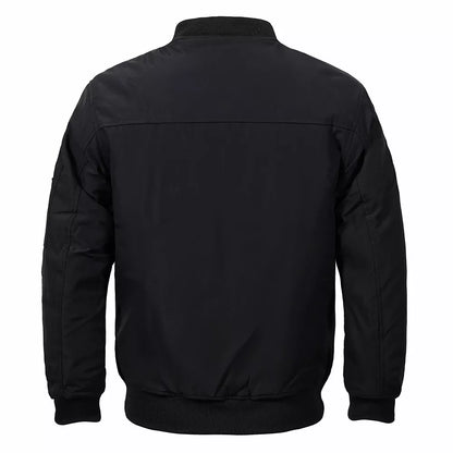 Men’s Stand Collar Flight Bomber Jacket