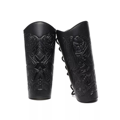 Medieval Renaissance Embossed Bracers Cosplay Prop