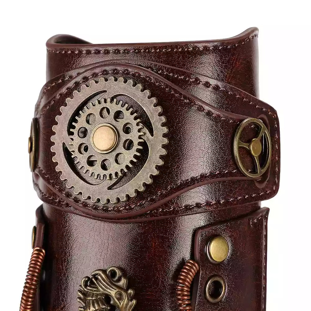 Medieval Vintage Steampunk Arm Cuffs Halloween Bracers Festival Party Arm Bands