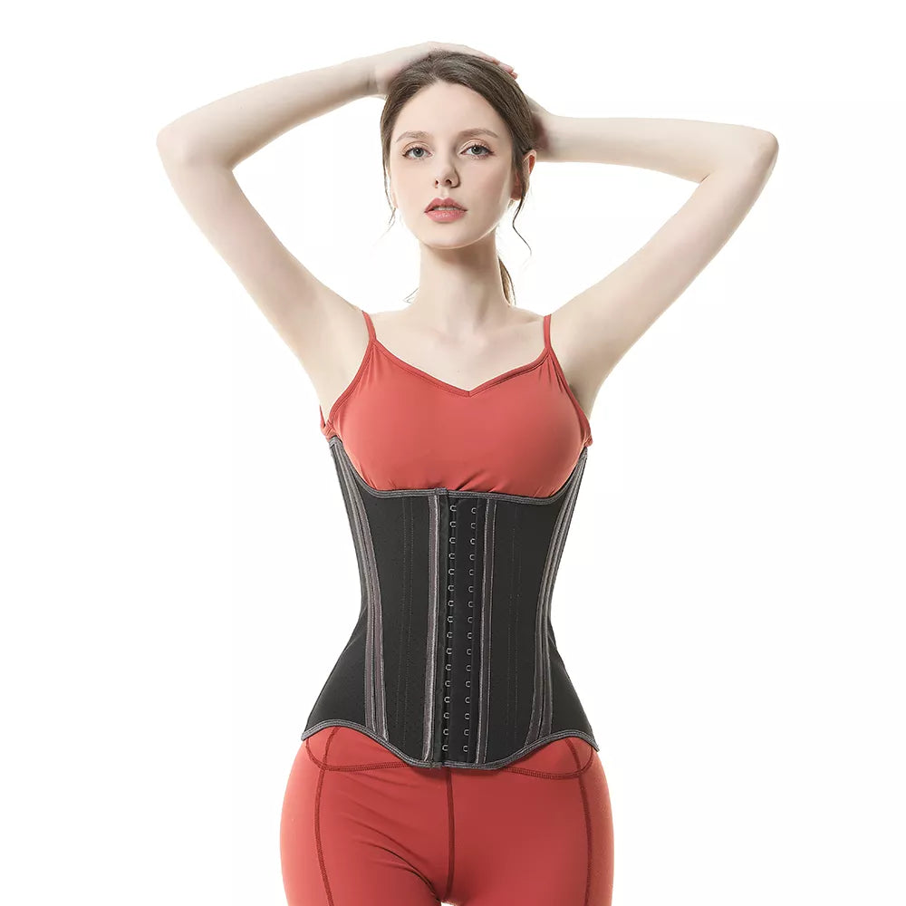 Extended Latex Waist Trainer and Abdominal Shapewear Belt for Sports