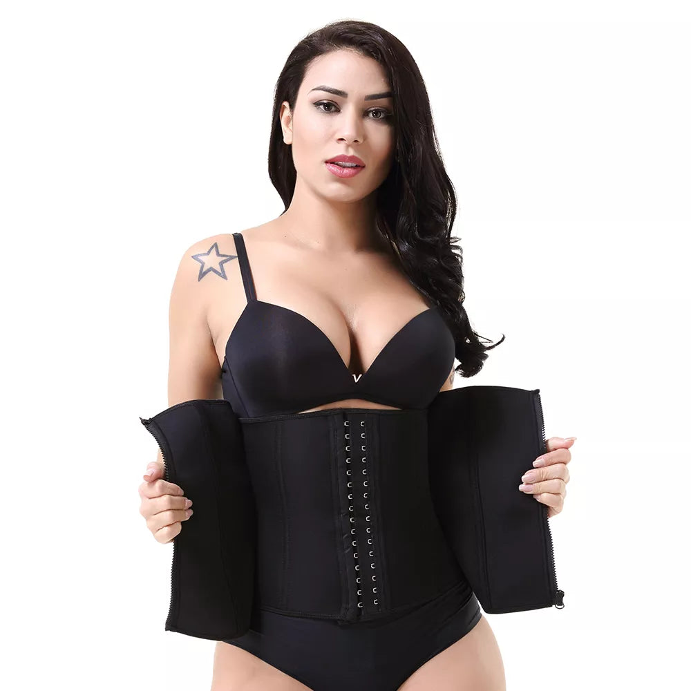 Neoprene Rubber Waist Trainer and Abdominal Shapewear Belt for Sports