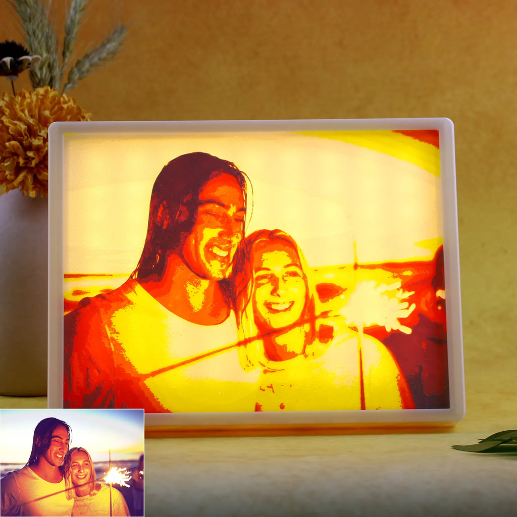 Personalized Couple Gift Glowing Photo