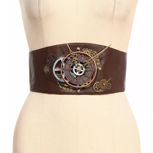 Halloween Steampunk Lolita Women's PU Waist Cincher Corset Vintage Style