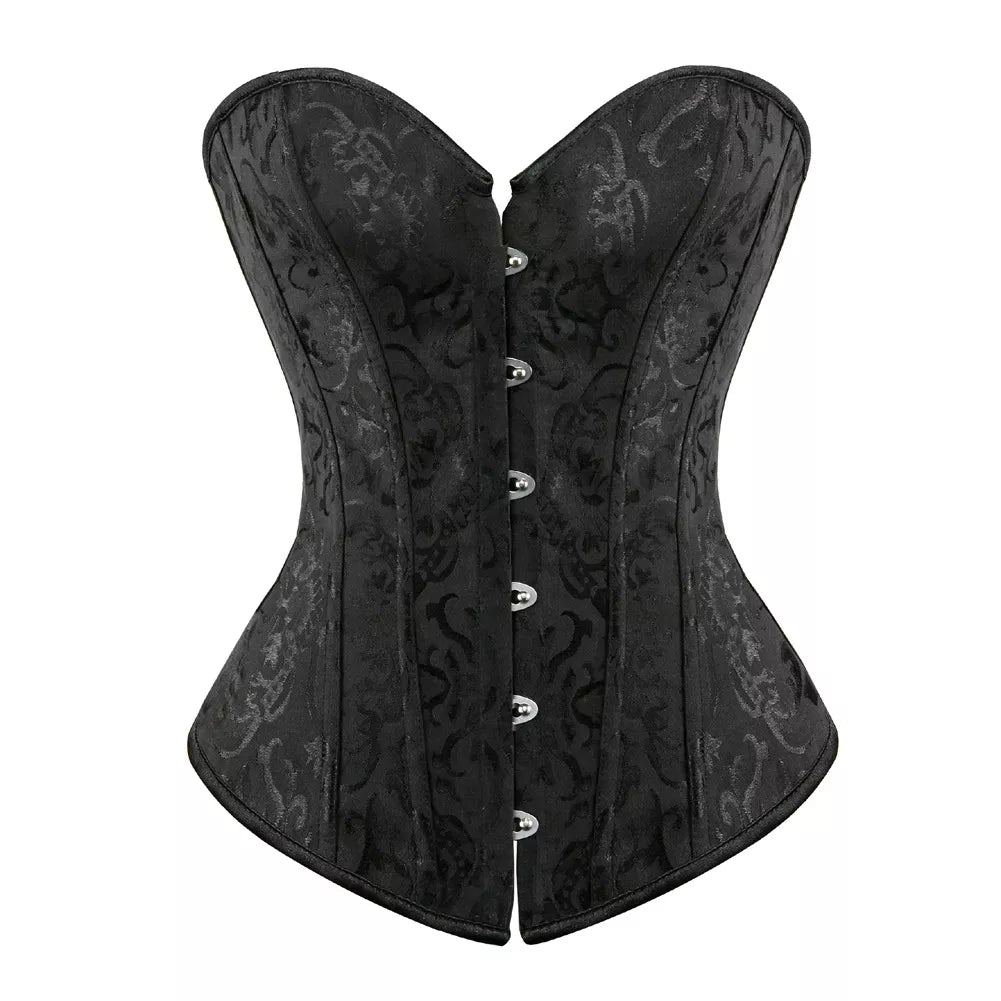 Steel Boned Corset with Lace-Up Back