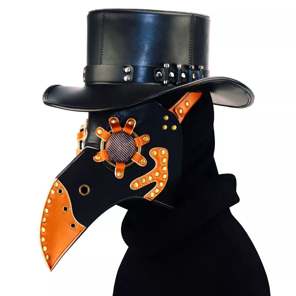 Steampunk Plague Doctor Beak Mask Halloween Prop