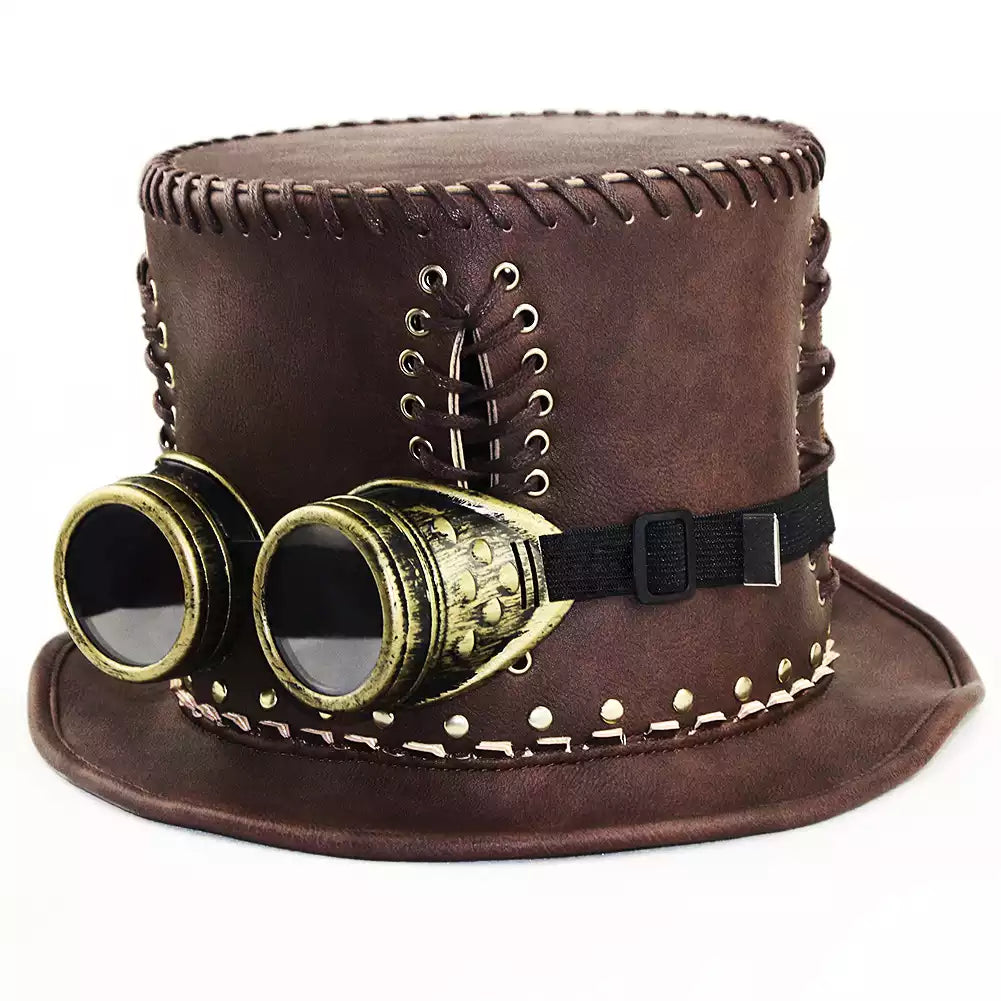 Halloween Party Cosplay Hat Steampunk Industrial Vintage Top Hat