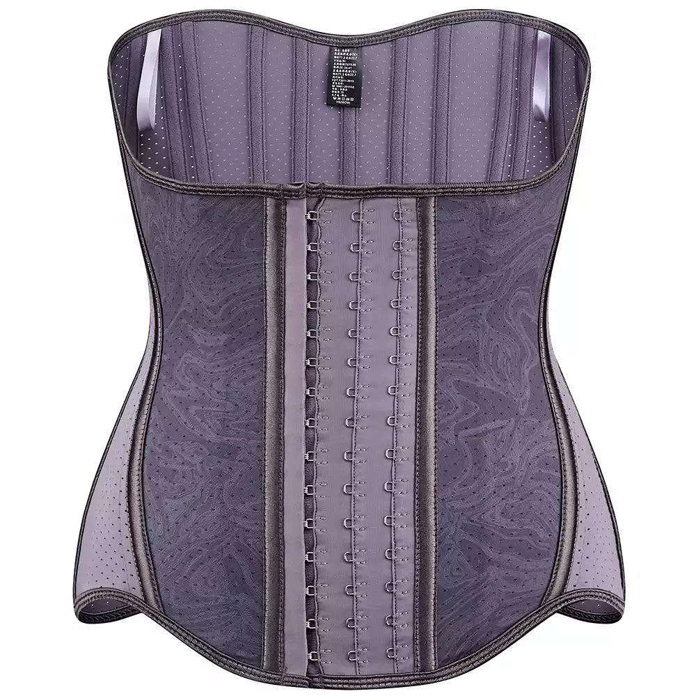 Purple Latex Waist Trainer and Abdominal Shapewear Belt for Sports