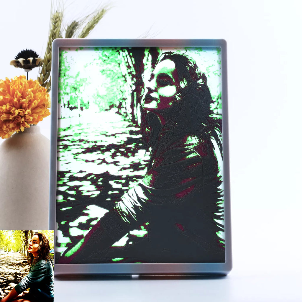 Custom Glowing Family Picture Frame
