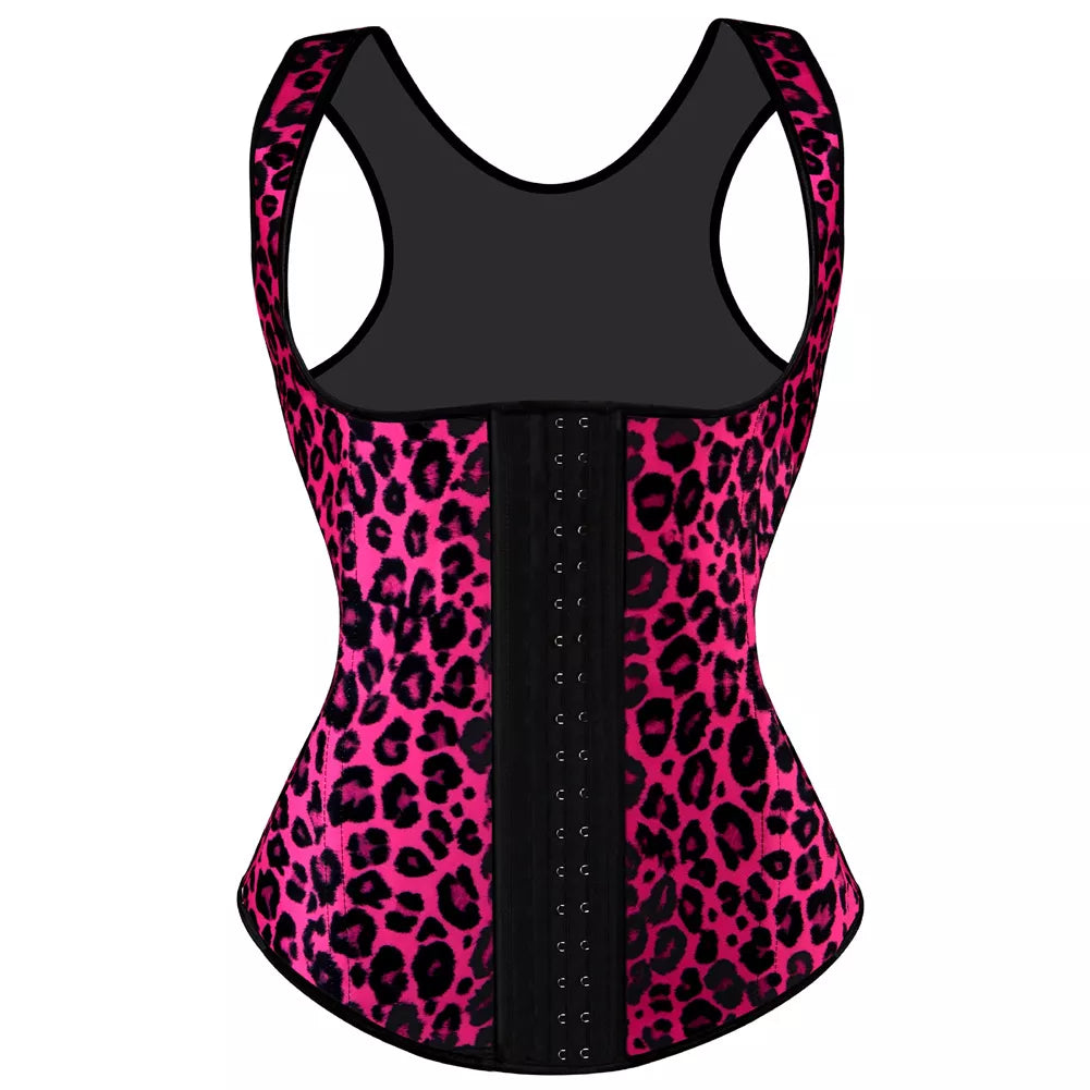 Waist Trainer Vest with Hook-and-Eye Closure and Shoulder Straps