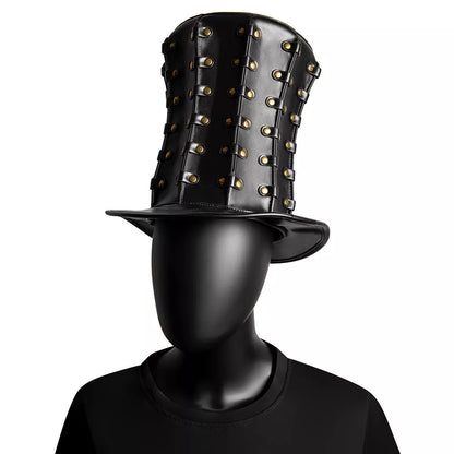 Steampunk Unisex Rivet Top Hat Halloween Party Prop