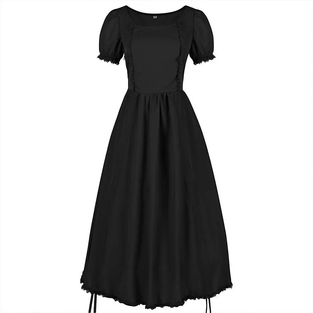 Women's Gothic Vintage Long Dress Victorian Gown