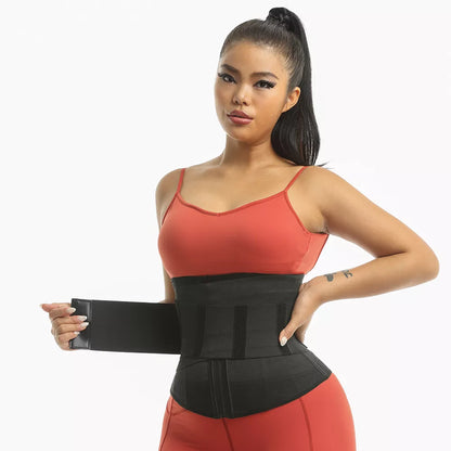 Removable Strap Zip-Up Sports Waist Trainer and Shapewear Belt