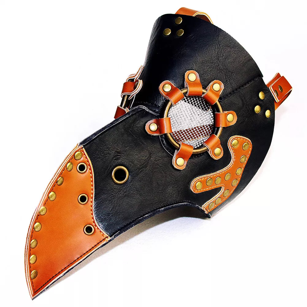 Steampunk Plague Doctor Beak Mask Halloween Prop