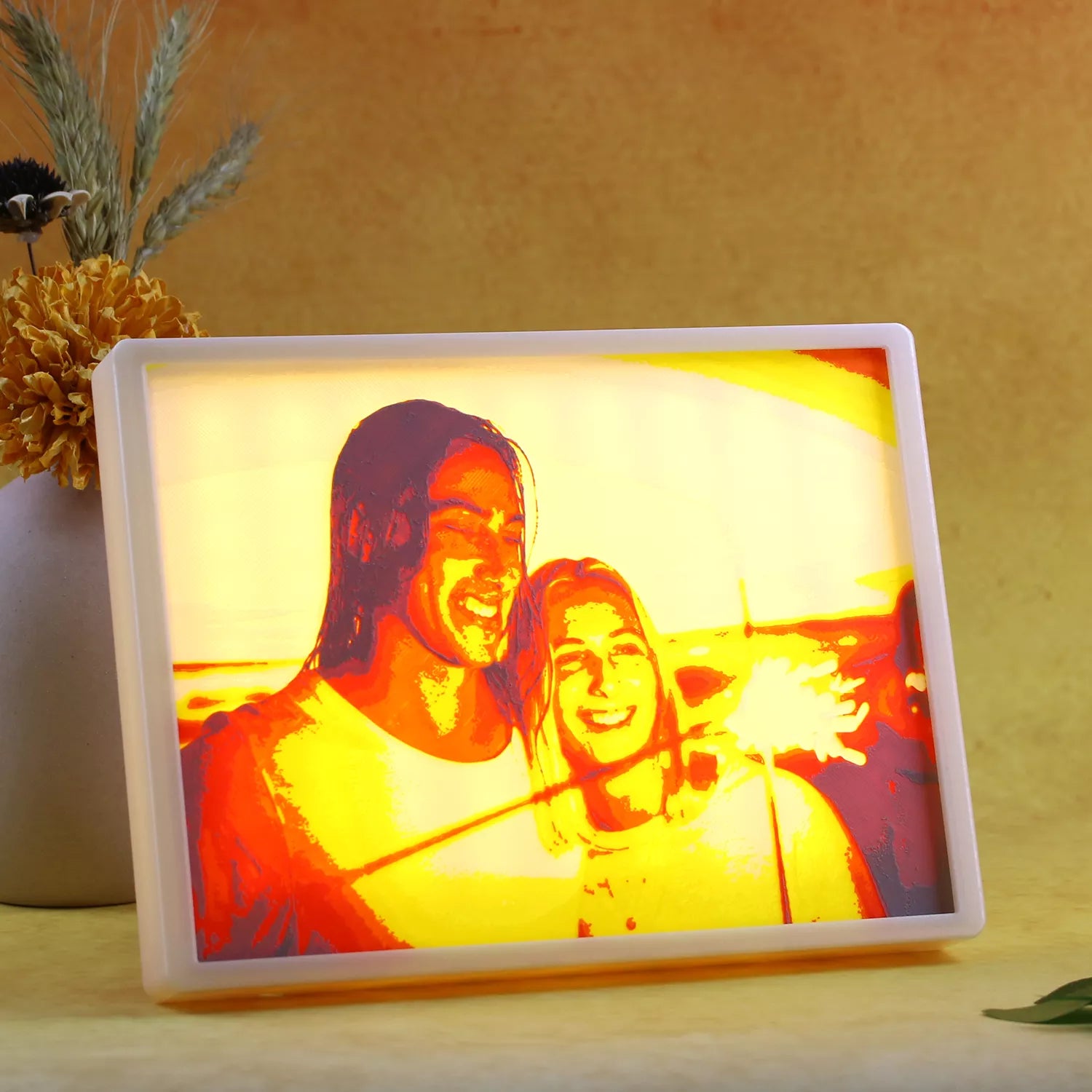 Personalized Couple Gift Glowing Photo
