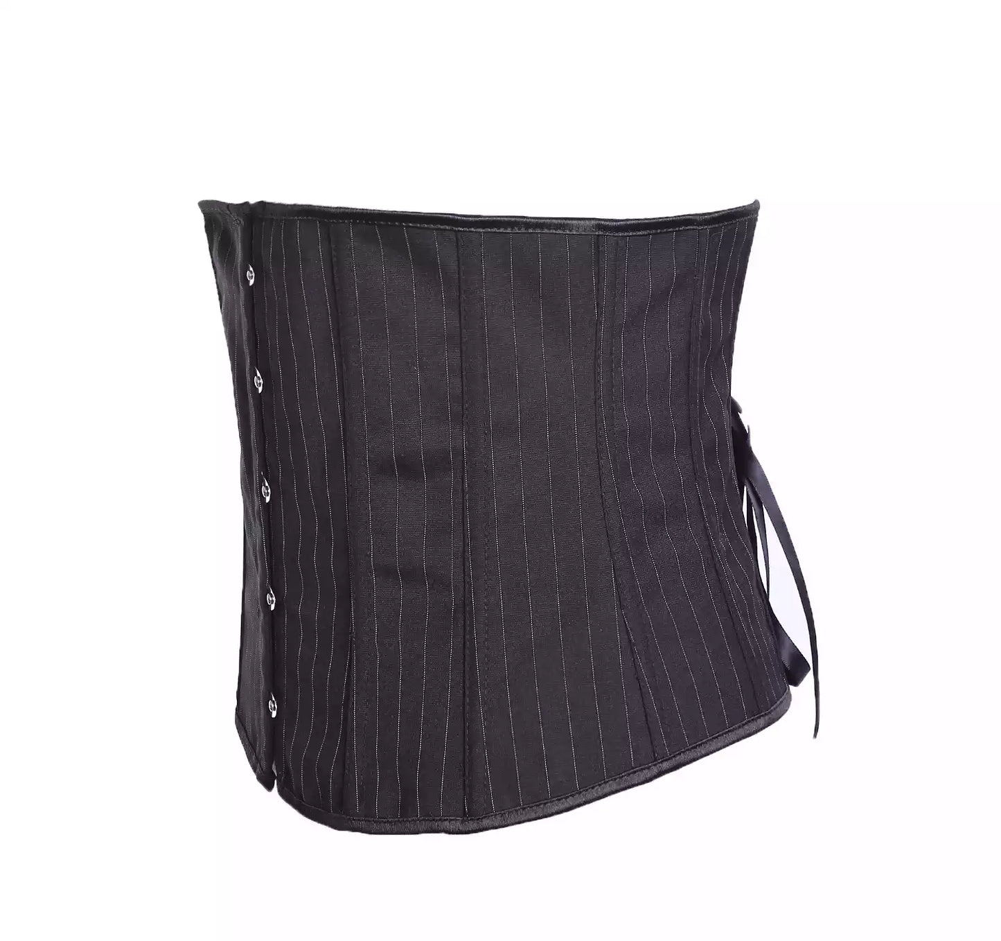 Underbust Corset with Steel Boning and Lace-Up Back