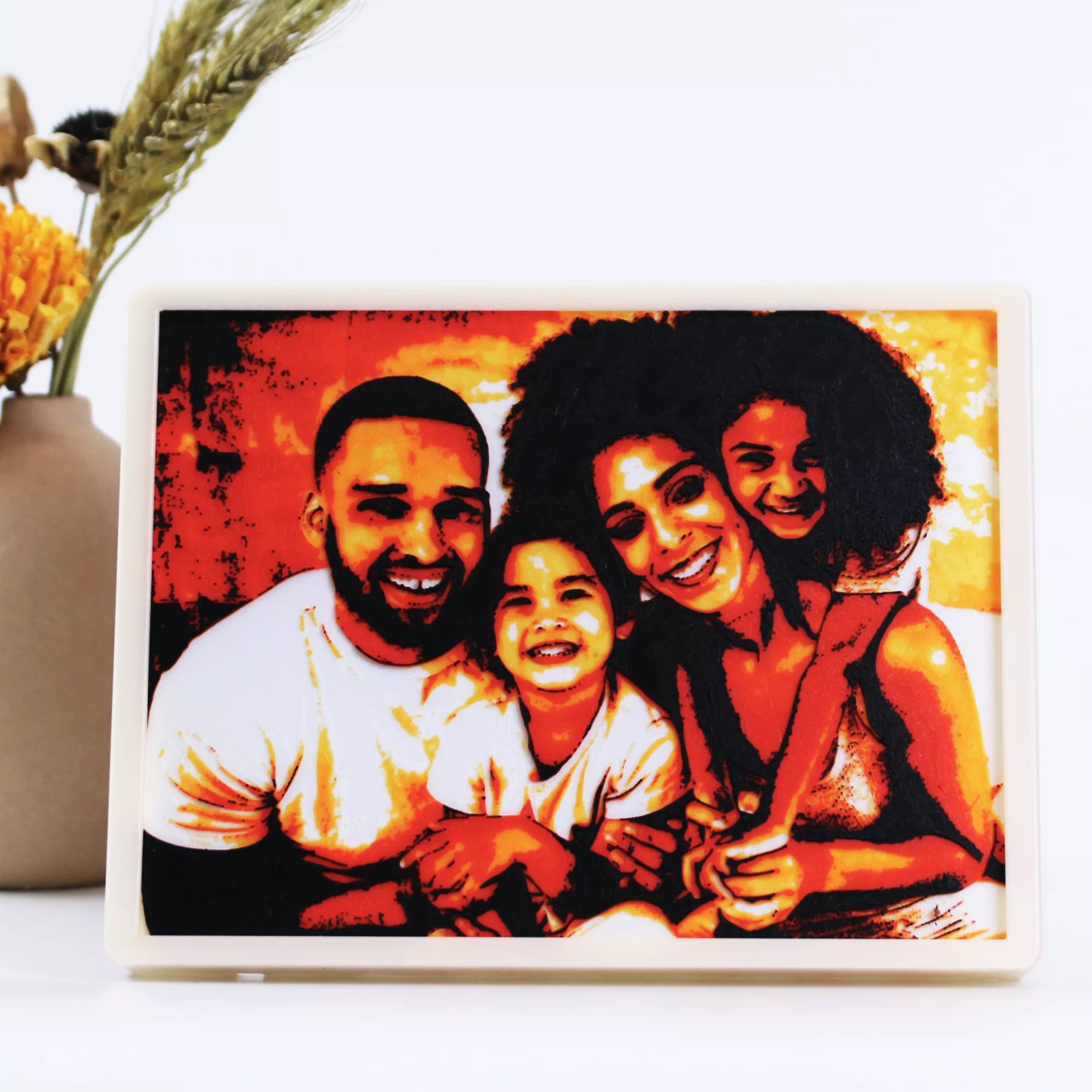 Custom Glowing Family Picture Frame