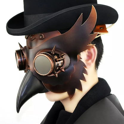 Steampunk Medieval Plague Doctor Beak Mask for Halloween