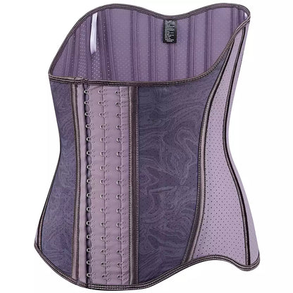 Purple Latex Waist Trainer and Abdominal Shapewear Belt for Sports