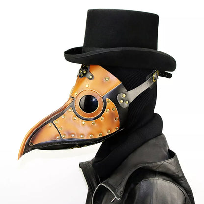 Steampunk Plague Doctor Beak Mask Halloween Prop