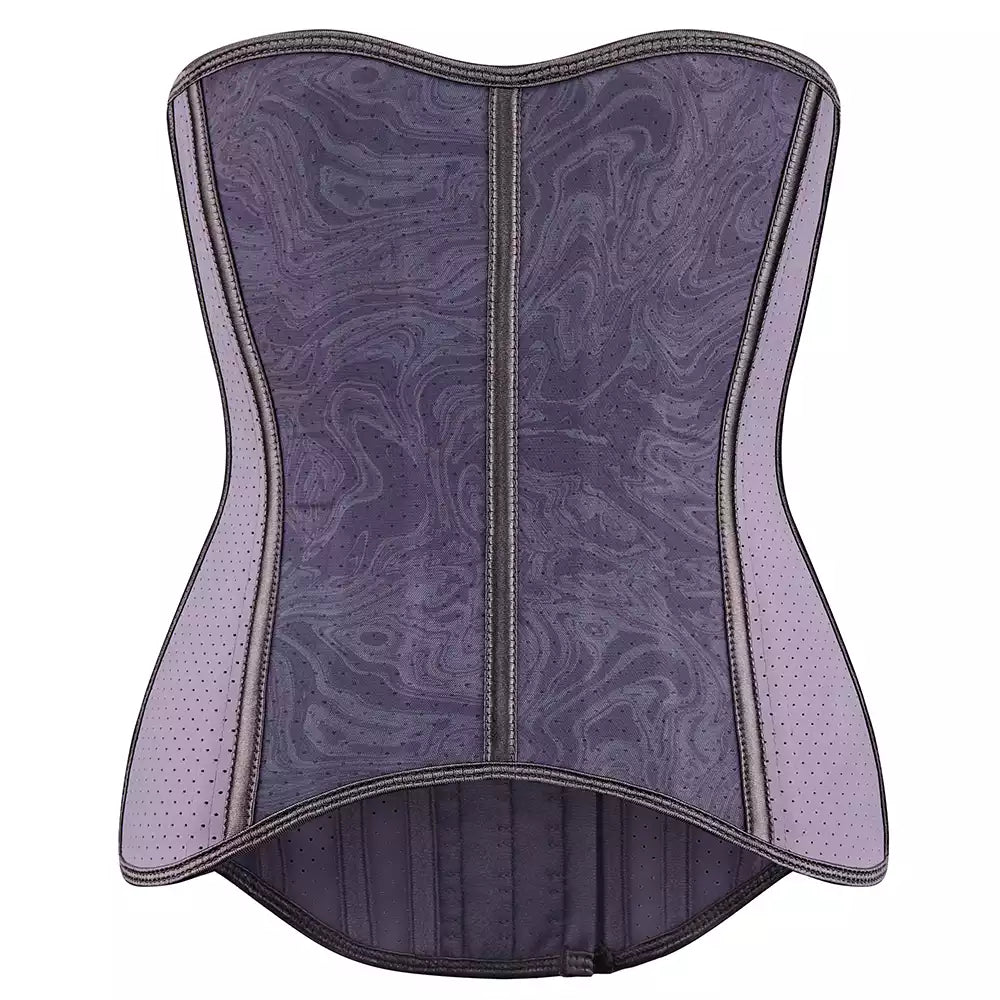 Purple Latex Waist Trainer and Abdominal Shapewear Belt for Sports