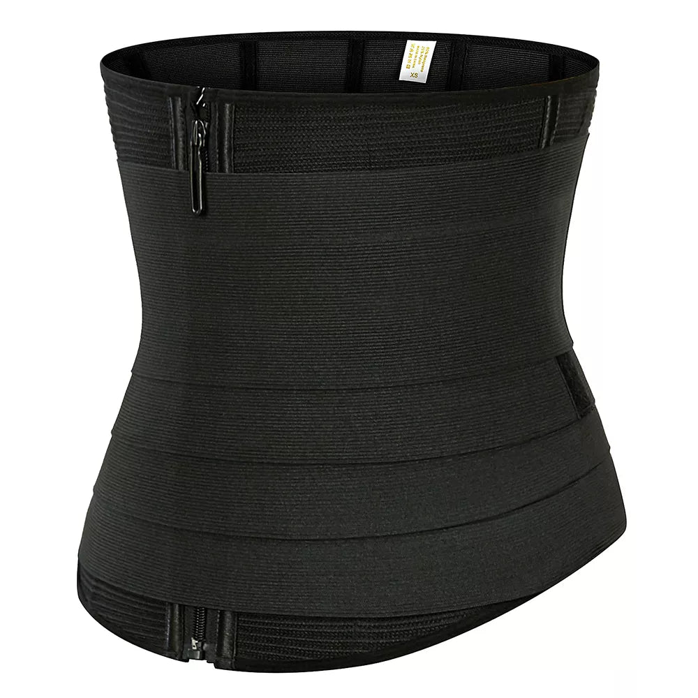 Removable Strap Zip-Up Sports Waist Trainer and Shapewear Belt