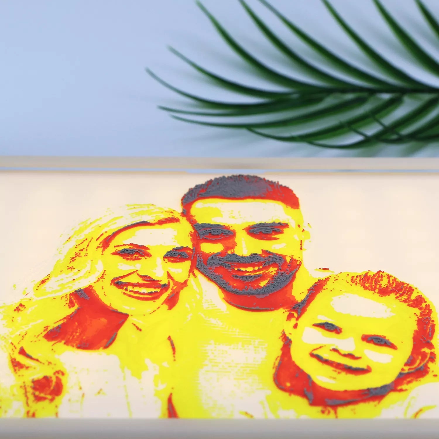 Custom Family Photo Frame with Light