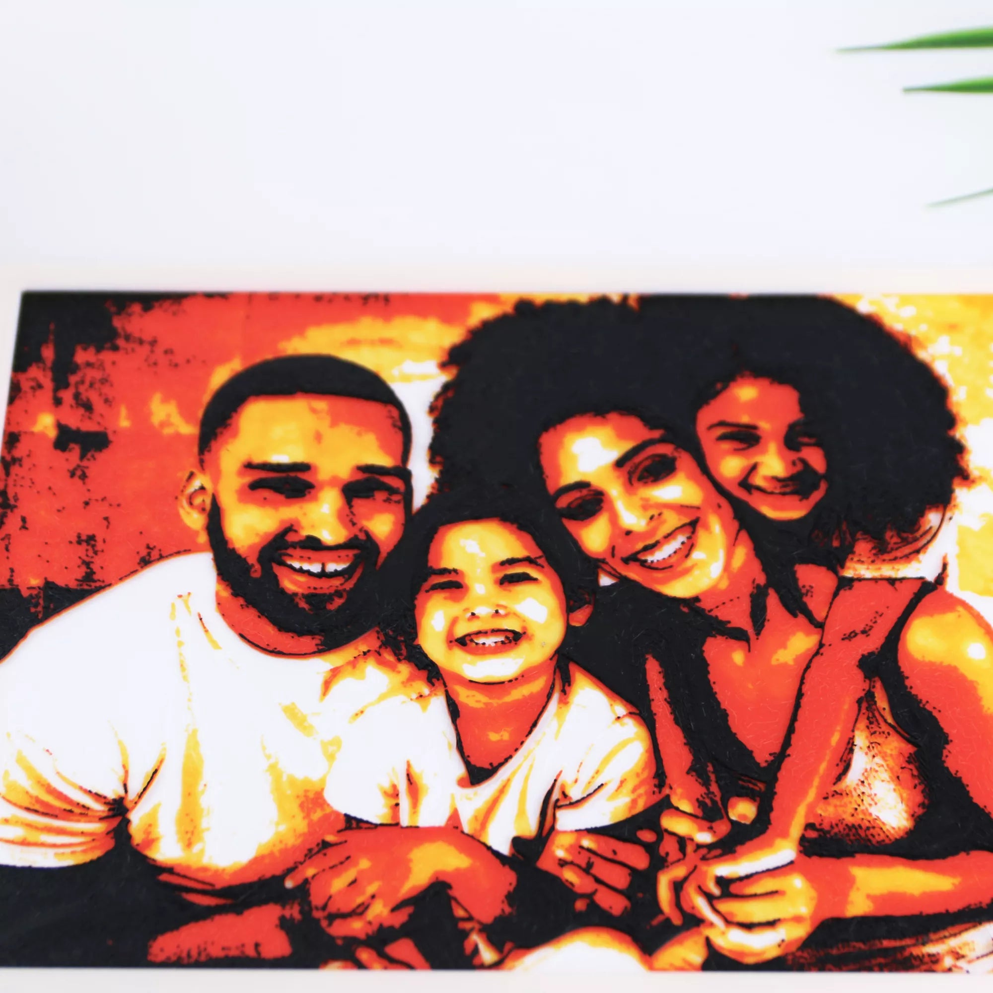 Custom Glowing Family Picture Frame