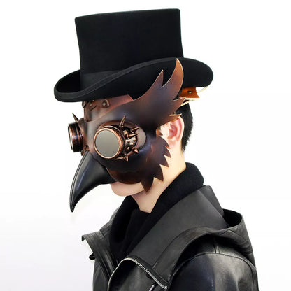 Steampunk Medieval Plague Doctor Beak Mask for Halloween