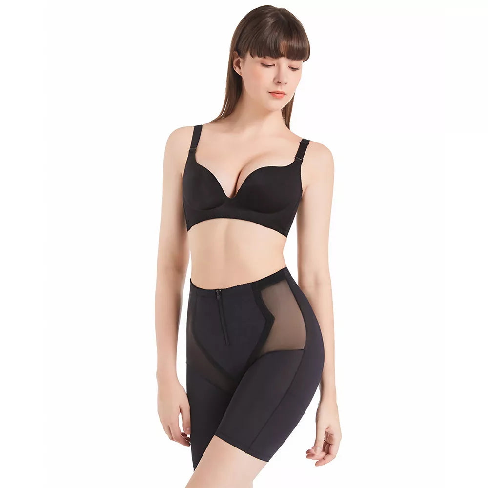 Mid-Waist Butt-Lifting Tummy Control Shapewear Shorts