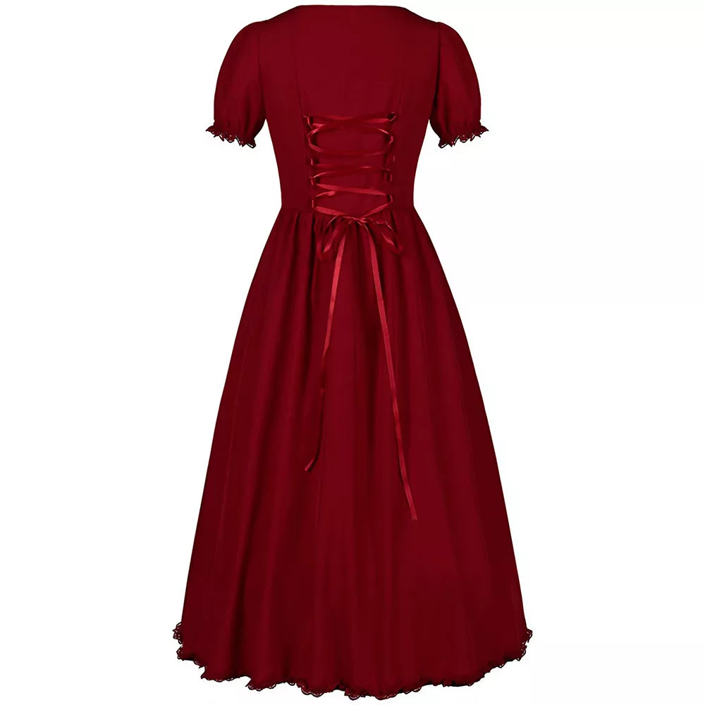 Women's Gothic Vintage Long Dress Victorian Gown