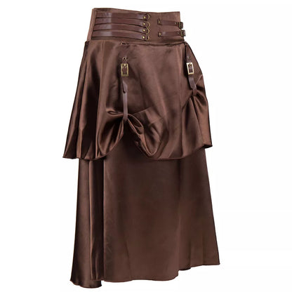 Women's Gothic Halloween Cosplay Pirate Performance Skirt