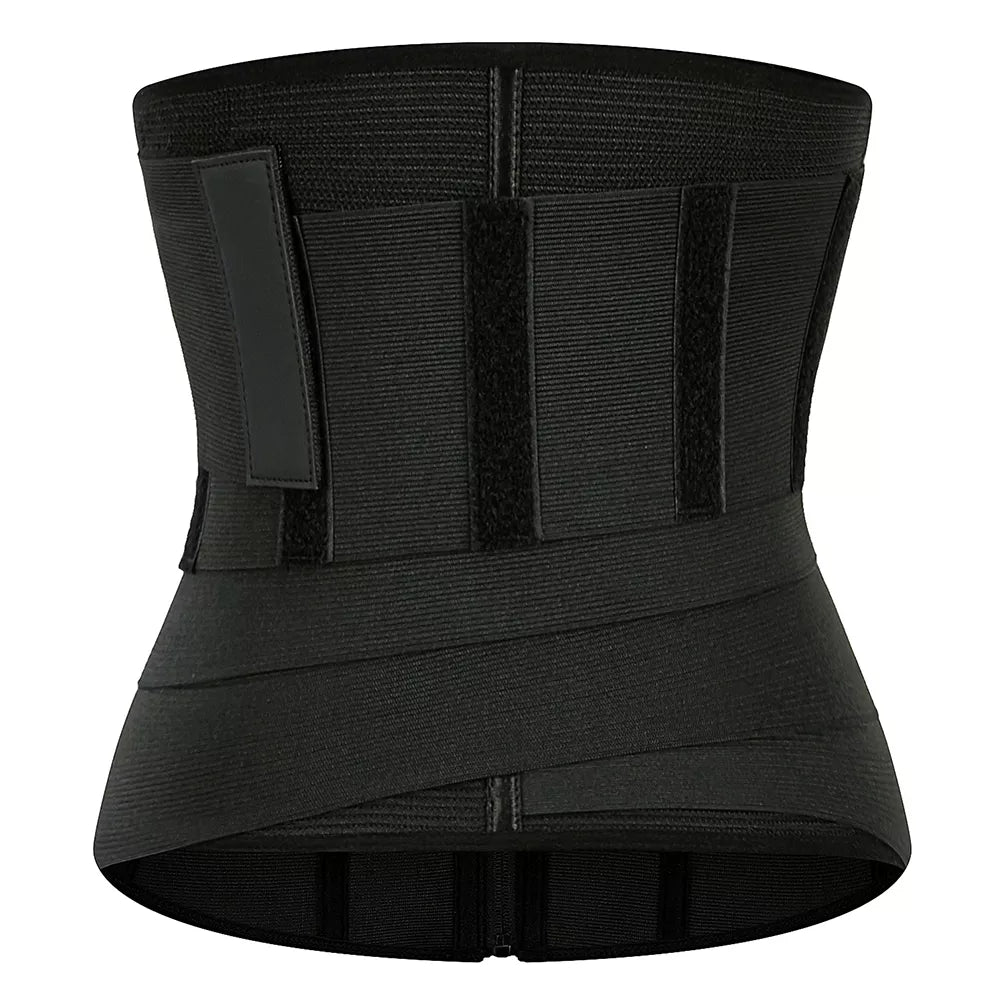 Removable Strap Zip-Up Sports Waist Trainer and Shapewear Belt