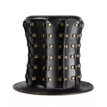 Steampunk Unisex Rivet Top Hat Halloween Party Prop