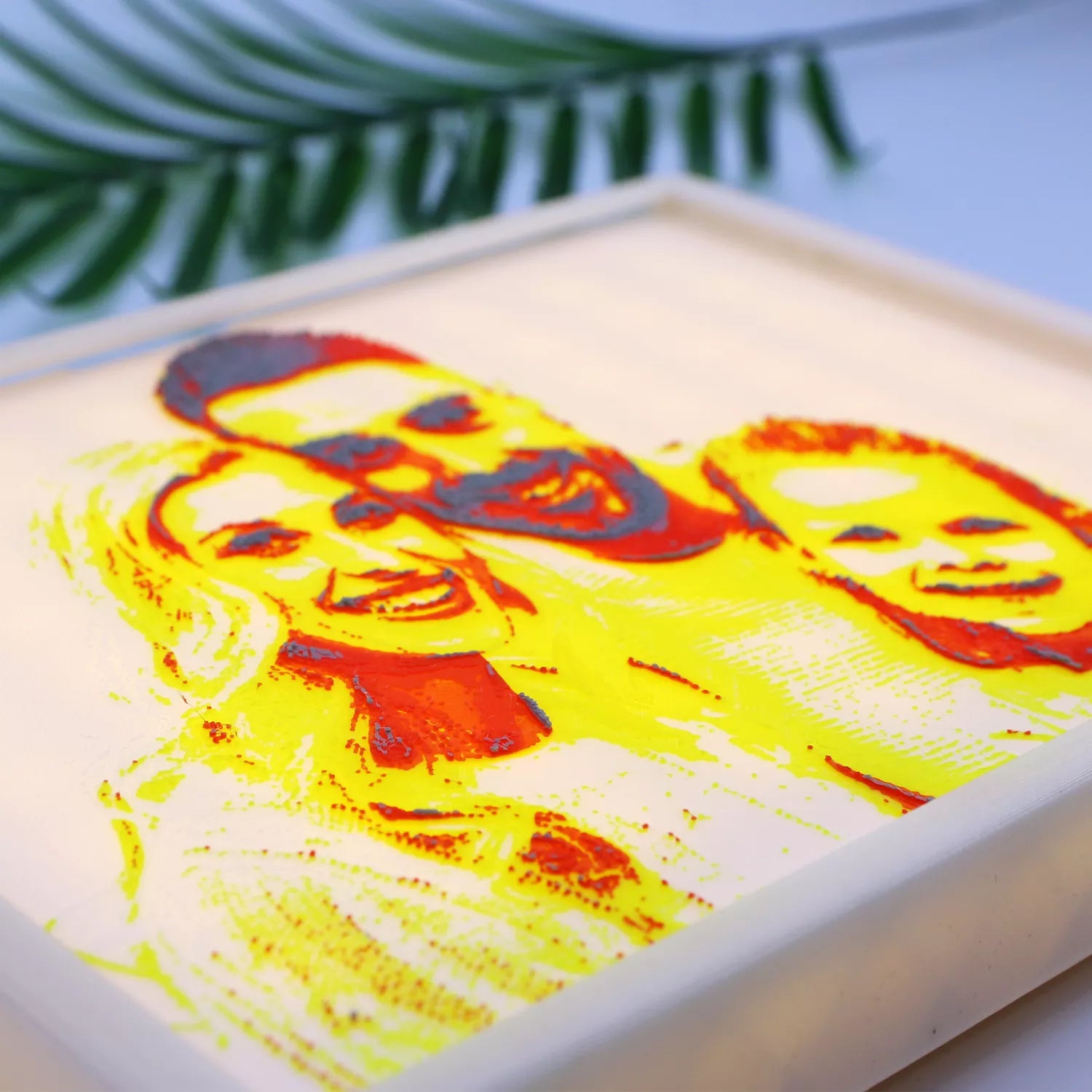 Custom Family Photo Frame with Light