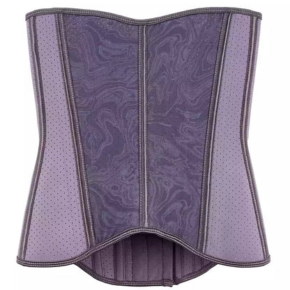 Purple Latex Waist Trainer and Abdominal Shapewear Belt for Sports