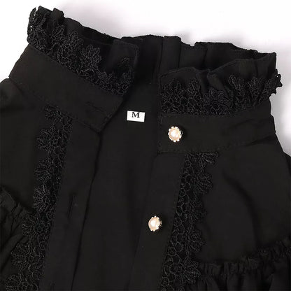 Women's Victorian Era Shirt Gothic Vintage Long Sleeve Blouse