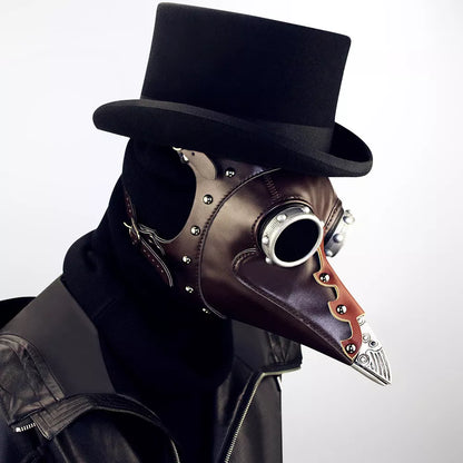 Steampunk Halloween Plague Doctor Beak Mask