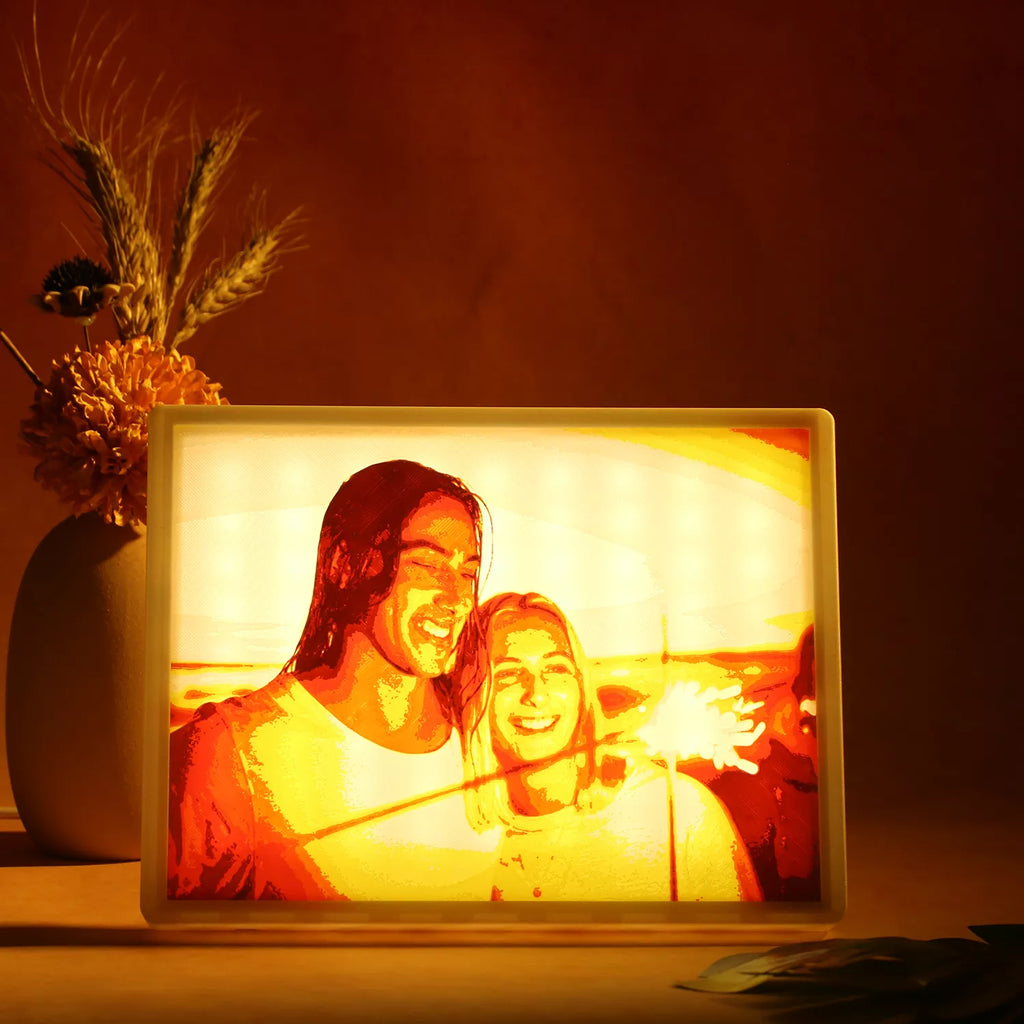 Personalized Couple Gift Glowing Photo