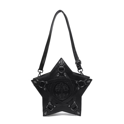 Gothic Punk Embossed Women's Backpack and Crossbody Bag