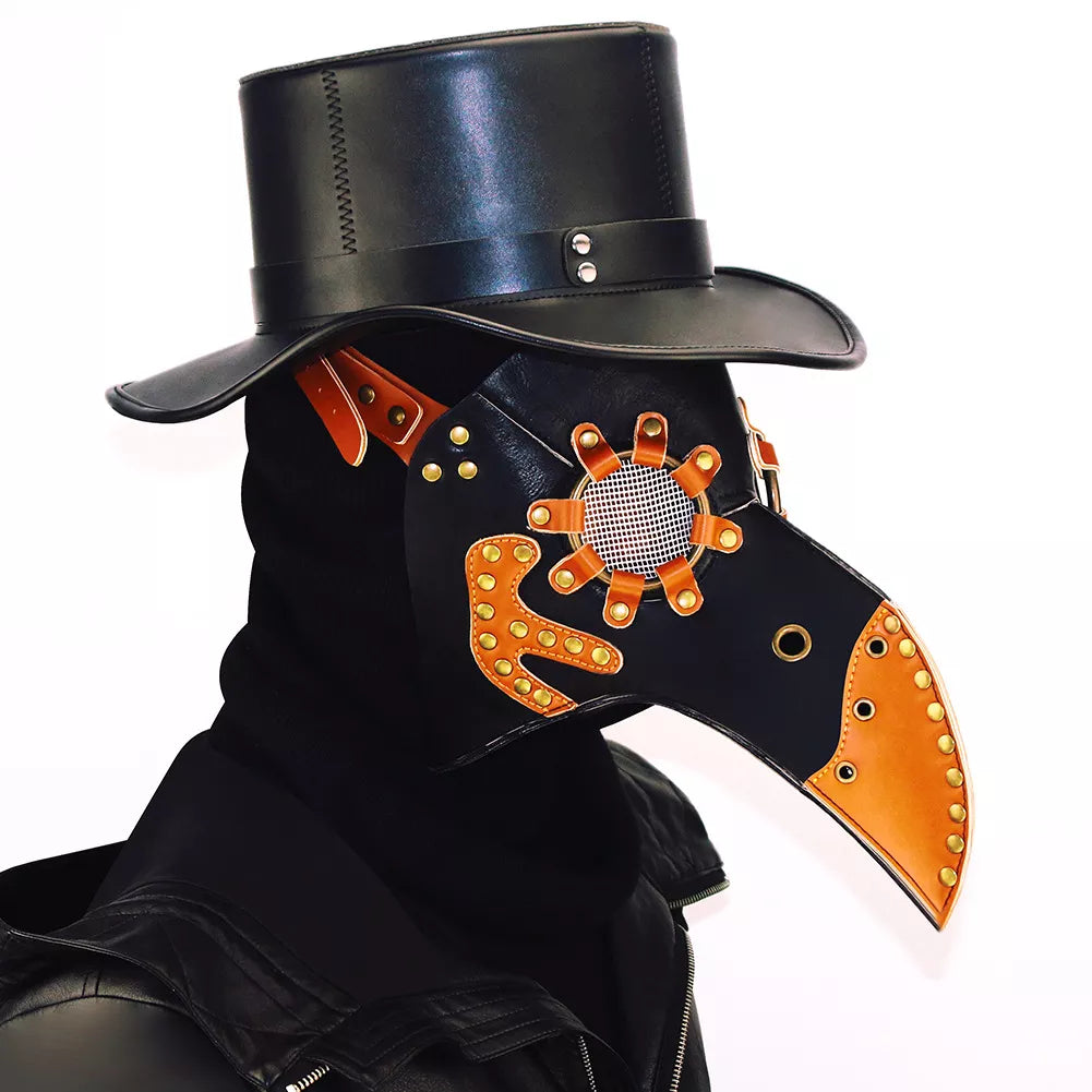 Steampunk Plague Doctor Beak Mask Halloween Prop