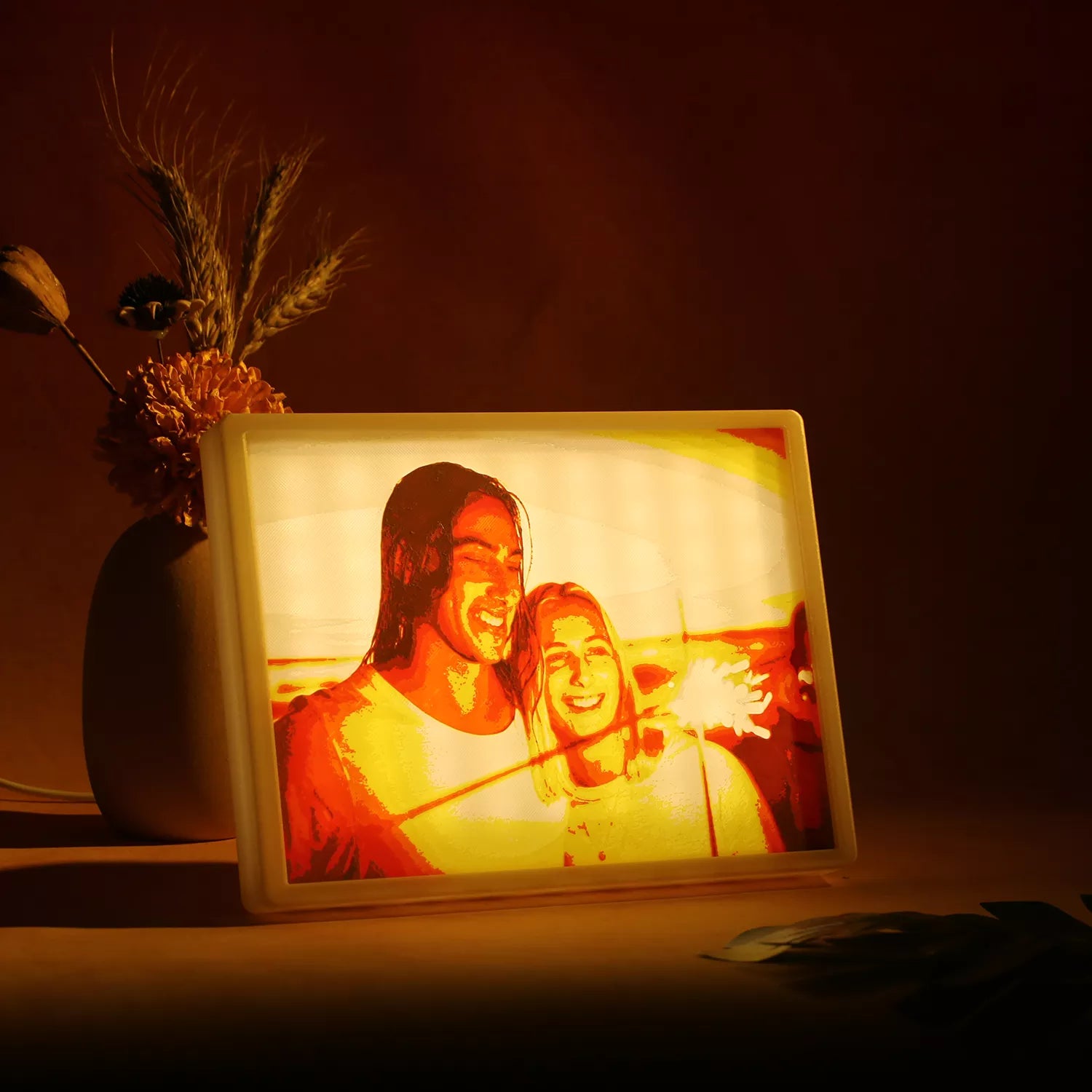 Personalized Couple Gift Glowing Photo