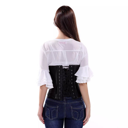 Steampunk Corset with Front Buckle Closure