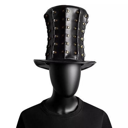 Steampunk Unisex Rivet Top Hat Halloween Party Prop