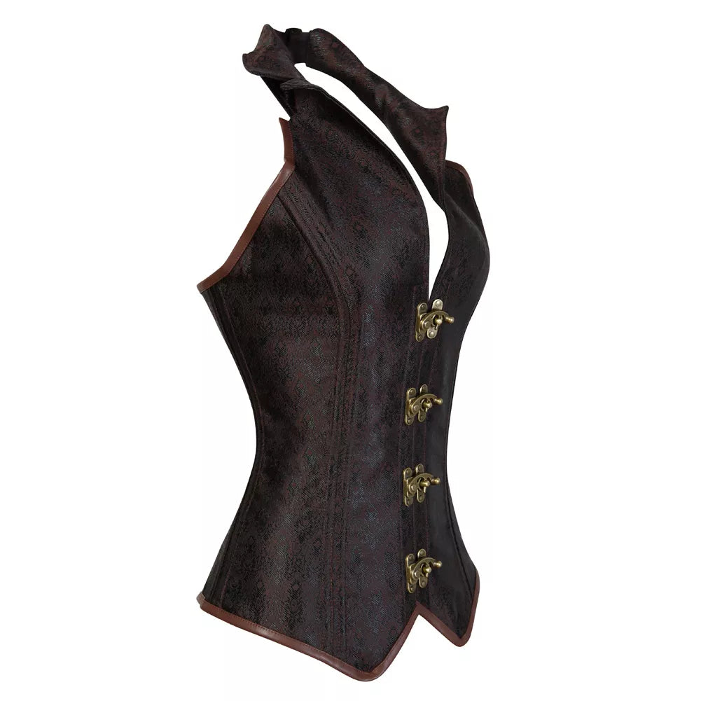 Renaissance Corset Overbust Corset with Brass Clasps