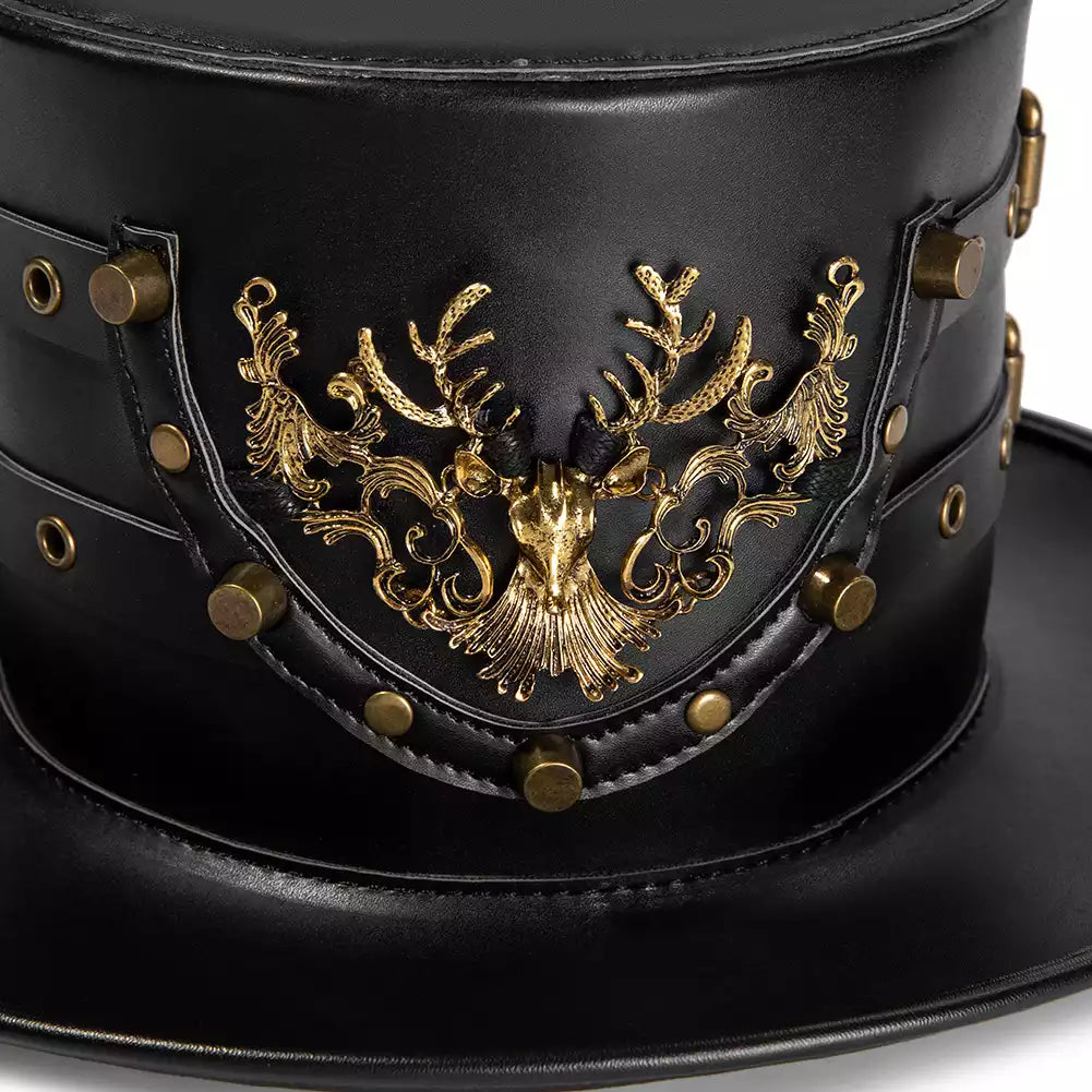 Steampunk Plague Doctor Magic Hat Halloween Gentleman Top Hat