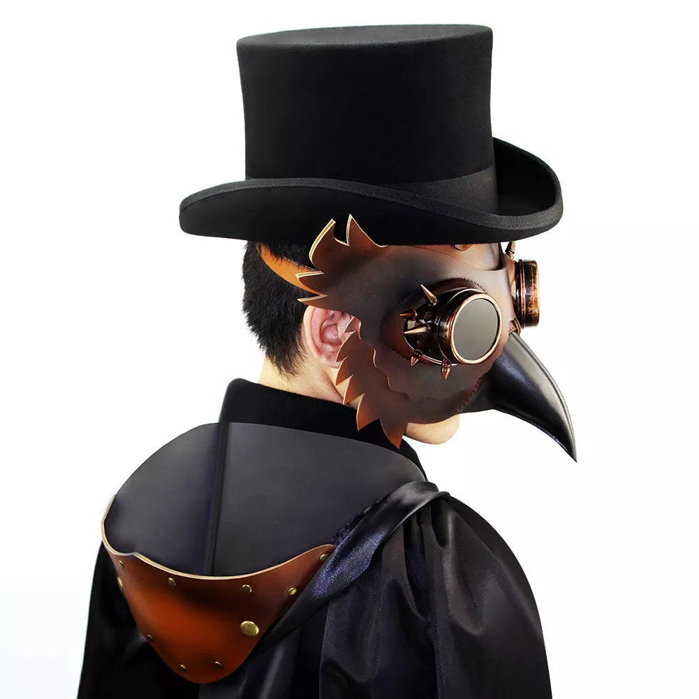 Steampunk Medieval Plague Doctor Beak Mask for Halloween