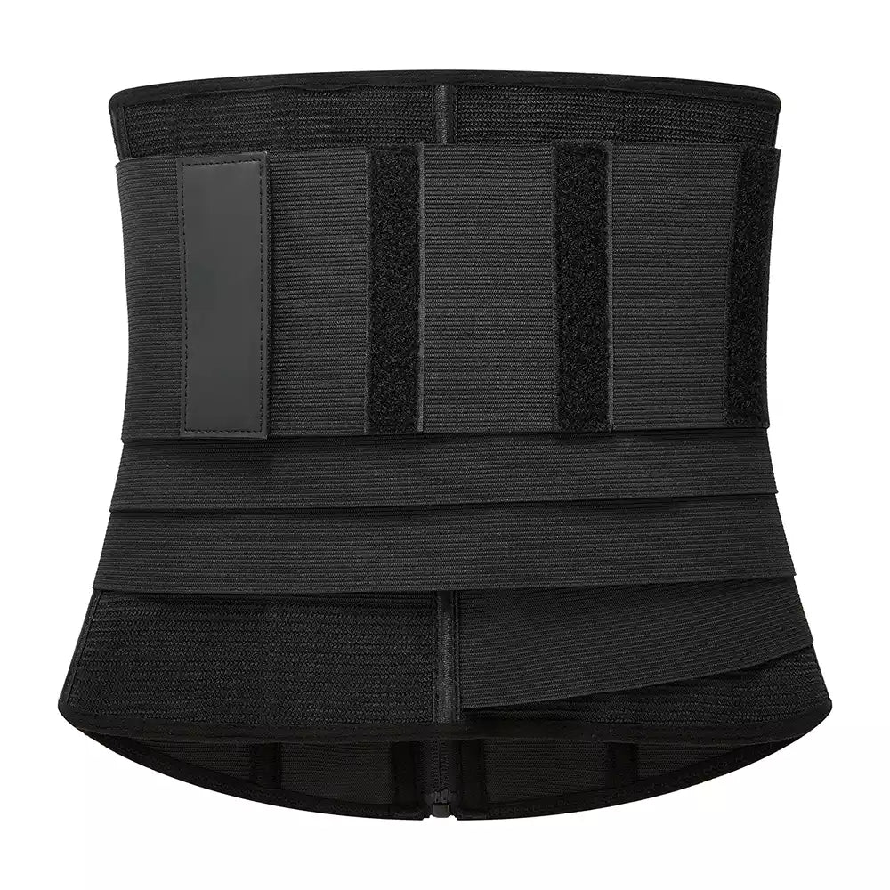 Removable Strap Zip-Up Sports Waist Trainer and Shapewear Belt